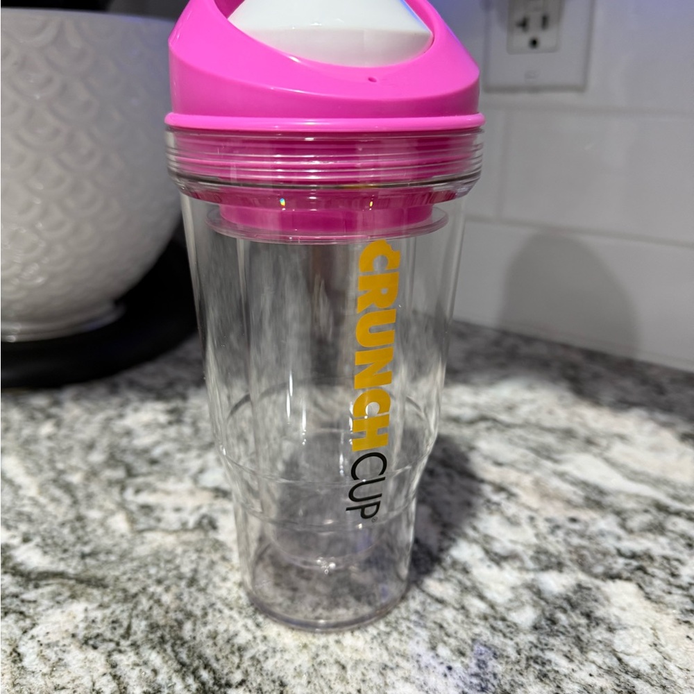CrunchCup Pink and Clear Cereal Tumbler
